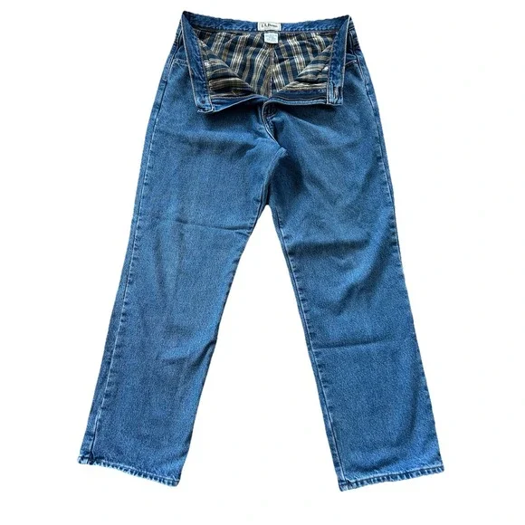 Men's LL Bean Classic Fit Flannel Lined Jeans Size 34x30 - Picture 1 of 9
